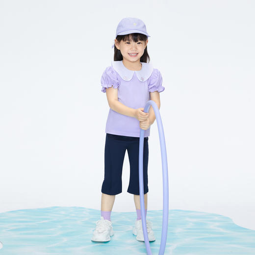 女童甜趣微喇七分裤裤子新款安奈儿童装实体店同款XG426596 商品图3