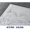王后波工笔画白描底稿圆形小品《争艳》临摹勾线高清打印稿YL32 商品缩略图4
