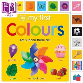 【中商原版】DK启蒙颜色 新 My First Colours 英文原版 儿童纸板绘本 低幼纸板书 认知识物图画书 童书 Lets Learn Them All