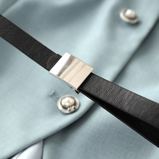 撞色翻驳领西装小外套+松紧腰网纱半身裙套装WLZD-2311308 商品图2