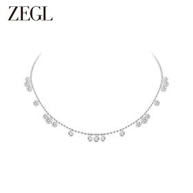 ZEGL设计师悸动星河流苏项链女款2024新款小众锁骨链高级感配饰品