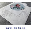 王后波工笔画白描底稿圆形小品《争艳》临摹勾线高清打印稿YL32 商品缩略图2