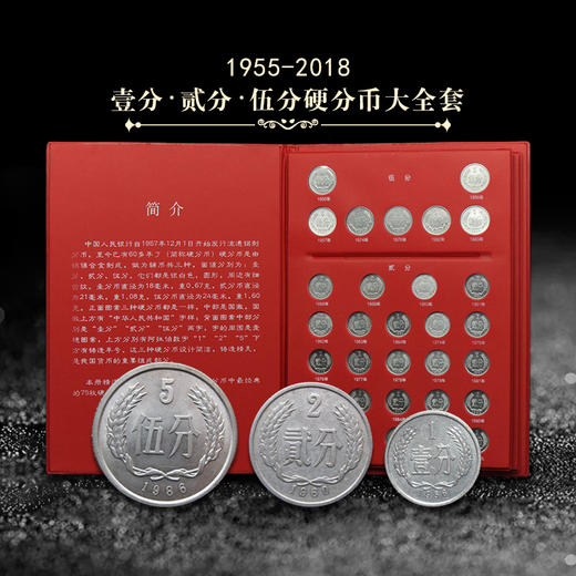 【老精稀】1955-2018年硬分币大全套珍藏册（75枚） 商品图0