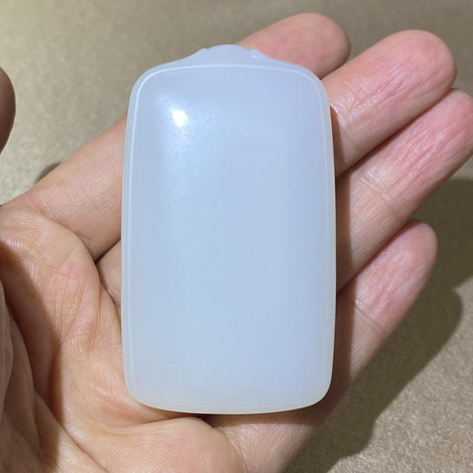 和田玉（羊脂白玉）挂件--无事牌60.36g 商品图9