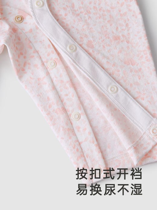 英氏专柜同款童装连体衣可爱女宝提花婴幼儿衣服YLHAJ1Q008A 商品图3