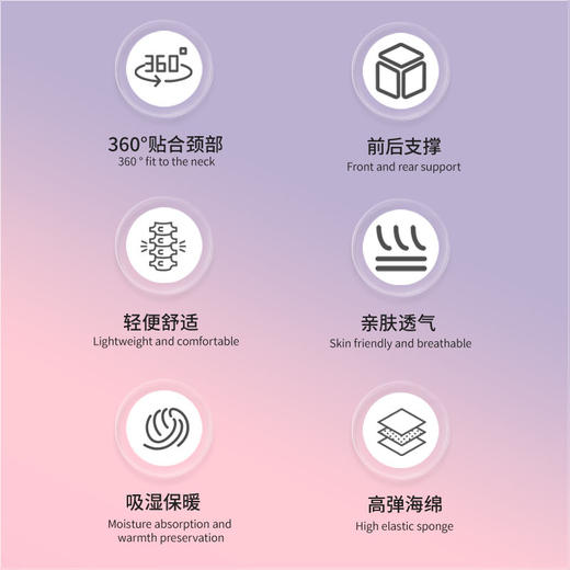 【防低头神器围脖脖套】护颈颈托 办公室护颈椎男女 360°环绕支撑脖子 商品图3