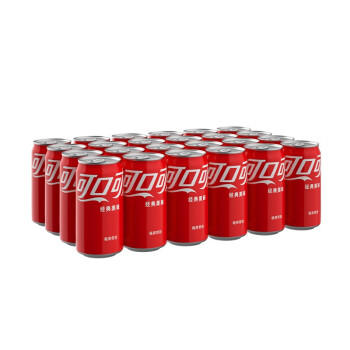 可口可乐（Coca-Cola）汽水 碳酸饮料 200ml*24罐  迷你摩登罐 新老包装随机发货 商品图1