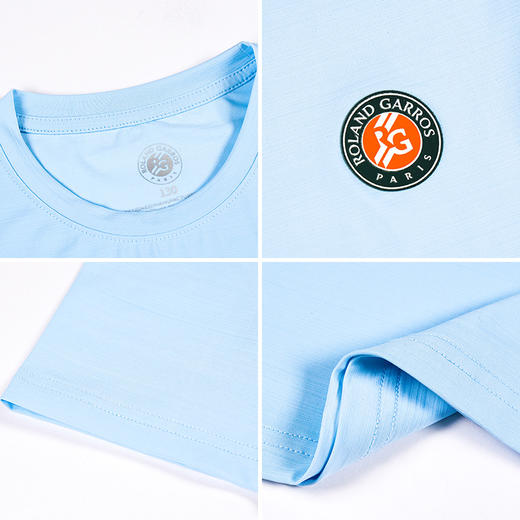 罗兰加洛斯法网男女童短袖T恤夏季新款速干中大童运动休闲网球服 商品图4