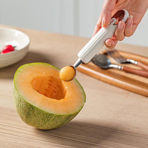 摩登主妇不锈钢切西瓜神器挖球勺家用吃瓜切块切丁水果分割器工具 商品图3