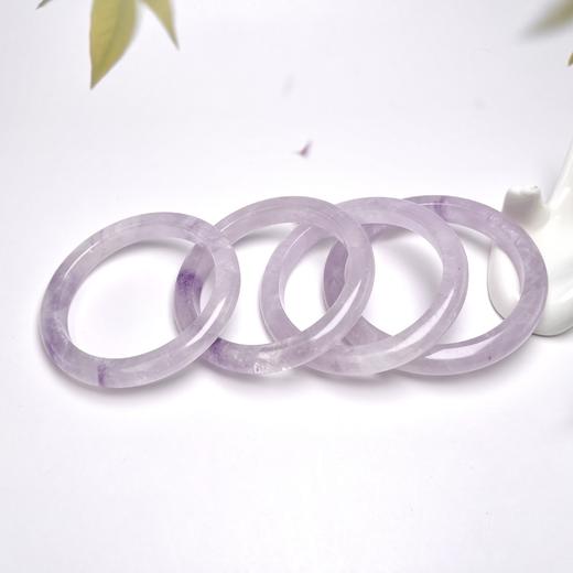 水晶手镯-熏衣紫宽条 商品图0