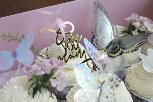 母亲节蝴蝶花束纸杯蛋糕礼盒 商品图2