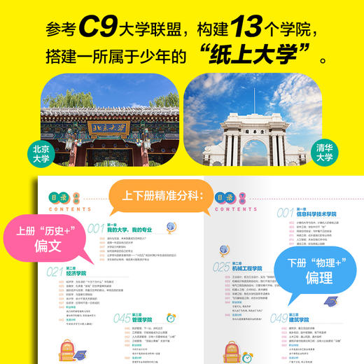 好专业决定好未来《大学·城：专业版》上下2册，62个热门专业，209所大学数百个专业推荐，帮助孩子定目标，引方向【6-18岁】 商品图1