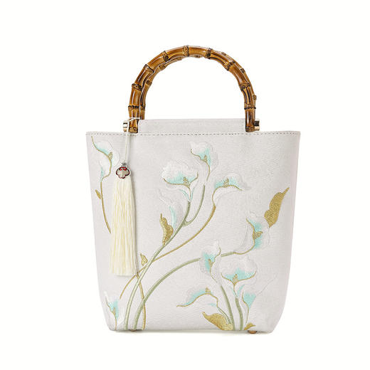 【马蹄生花】精美绣花手提包QB 商品图4
