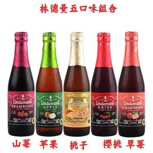 (5口味)林德曼 果味啤酒组合 比利时进口 250ml*5 商品图0