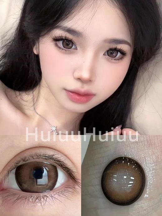 【半年抛大直径】Revelens-花漾甜心 棕-14.5mm【0-1000度 无525/575】高氧非离子 商品图0