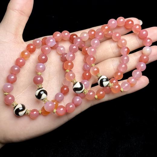 44852盐源玛瑙单圈-DIY虎牙圆珠 商品图0