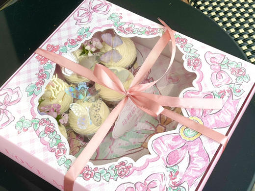 母亲节蝴蝶花束纸杯蛋糕礼盒 商品图4