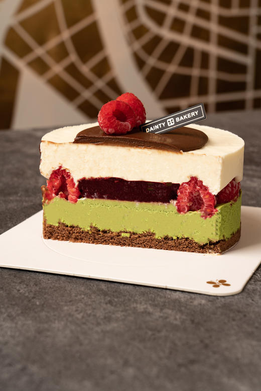 经典蛋糕 | 树莓开心果乳酪蛋糕4寸（纯动物奶油新鲜水果夹心 提前1天预定） 商品图1