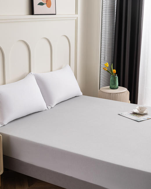 多喜爱 四季多用床笠  150*200CM  蓝/灰【30CM加高笠围】【360度全包裹】透气清爽 舒适好眠 商品图4