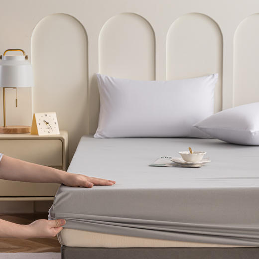 多喜爱 四季多用床笠  150*200CM  蓝/灰【30CM加高笠围】【360度全包裹】透气清爽 舒适好眠 商品图6