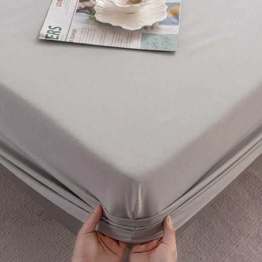 多喜爱 四季多用床笠  150*200CM  蓝/灰【30CM加高笠围】【360度全包裹】透气清爽 舒适好眠 商品图7