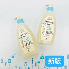 Aveeno艾维诺天然燕麦婴儿二合一洗发沐浴露（600603）（042303）（023905/522635）