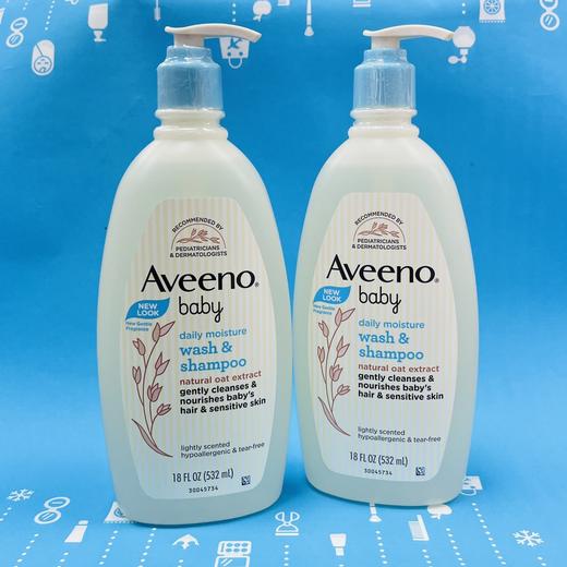 Aveeno艾维诺天然燕麦婴儿二合一洗发沐浴露（600603）（042303）（023905/522635） 商品图1