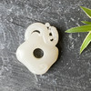 和田玉（白玉） 挂件--仿古盘龙方扣34.15g 商品缩略图0