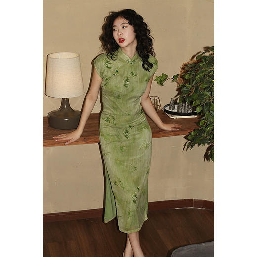 绝美新中式《空林晚》改良旗袍LSB2794 商品图4