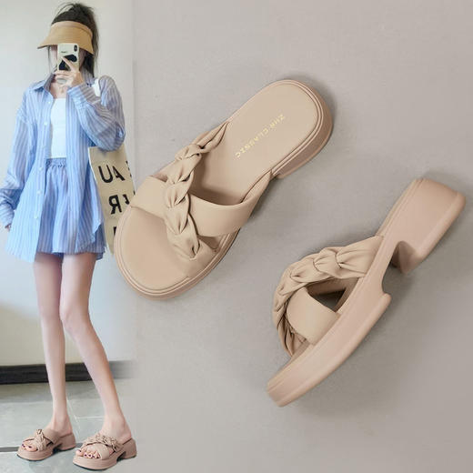 ZHR则则美拉德拖鞋2024新款夏季外穿仙女ins软底厚底轻便凉拖鞋女 商品图0