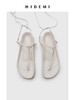 HIDEMI 极简夹脚人字绑带式厚底白色凉鞋 商品缩略图4