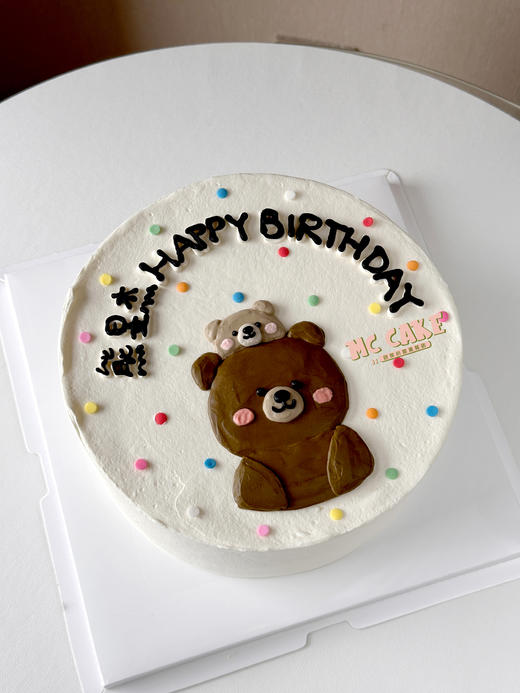 小熊手绘蛋糕 商品图1