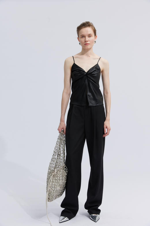 纽结缎面吊带 商品图0