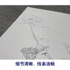 任重工笔画白描底稿荷花《浮香华池图》临摹勾线高清打印稿YL16 商品缩略图4