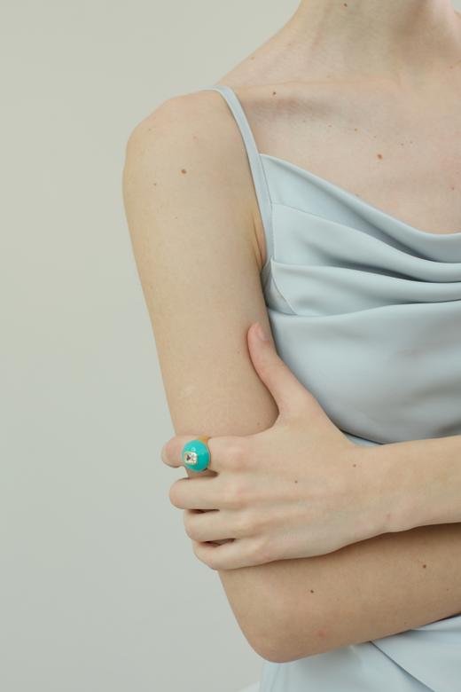 SOL DE VERANO 红墙系列复古蓝戒指/手镯/耳环 商品图5