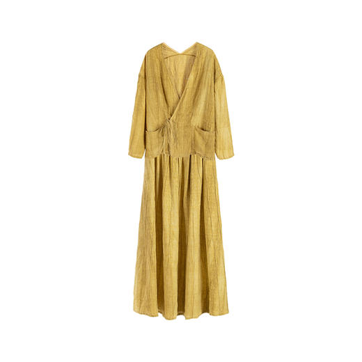 绽放旅行女装高端砂洗亚麻度假旅游穿搭上衣衬衫吊带半裙夏季套装 商品图4