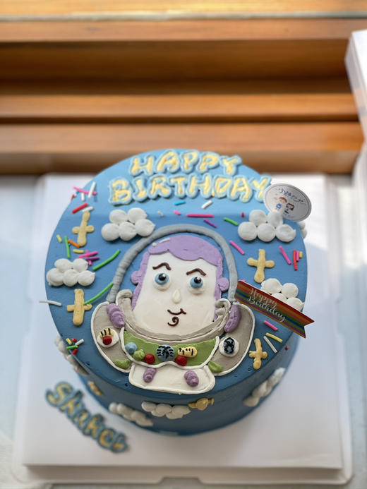 手绘巴斯光年奶油蛋糕 下单前请仔细阅读商品详情 商品图0