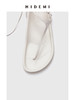 HIDEMI 极简夹脚人字绑带式厚底白色凉鞋 商品缩略图7