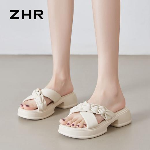 ZHR则则美拉德拖鞋2024新款夏季外穿仙女ins软底厚底轻便凉拖鞋女 商品图9