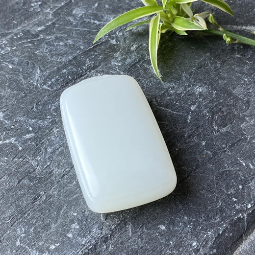 和田玉（羊脂白玉）挂件--无事牌60.36g 商品图7