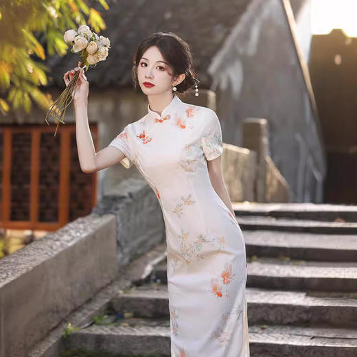 锦鲤送考旗袍高考中考妈妈穿旗开得胜GR5144 商品图1