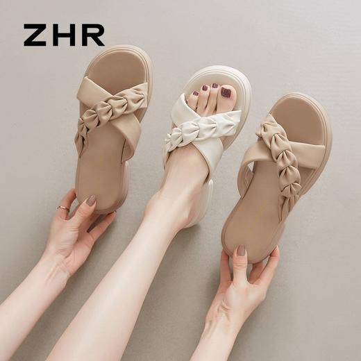 ZHR则则美拉德拖鞋2024新款夏季外穿仙女ins软底厚底轻便凉拖鞋女 商品图3
