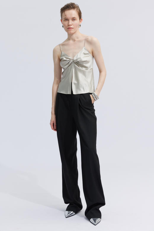 纽结缎面吊带 商品图0