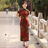 老上海传统仿香云纱端庄优雅改良日常旗袍GR1099 商品缩略图1