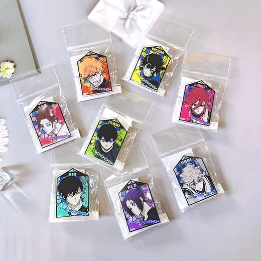 Bellhouse正版 蓝色监狱彩窗可立式徽章吧唧 周边谷子 商品图0