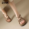 ZHR厚底凉鞋女2024新款夏季时尚简约绑带凉鞋仙女风ins百搭沙滩鞋 商品缩略图8