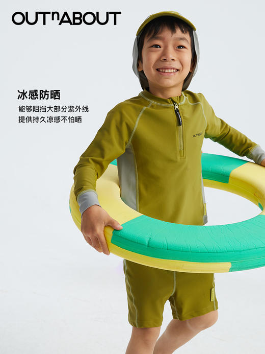 OUTnABOUT出门走走 24ss分体防晒弹力泳衣套装 商品图1