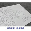 任重工笔画白描底稿《佛头青》临摹勾线高清打印稿YL08 商品缩略图4