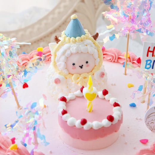 卡通主题款 立体小动物可爱小羊 男孩女孩造型蛋糕 商品图1