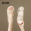 ZHR厚底凉鞋女2024新款夏季时尚简约绑带凉鞋仙女风ins百搭沙滩鞋 商品缩略图4